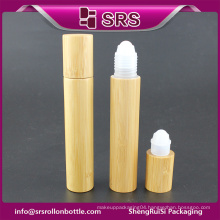 Wholesale 15ml bamboo perfume bottle and roller bottle with bamboo cap